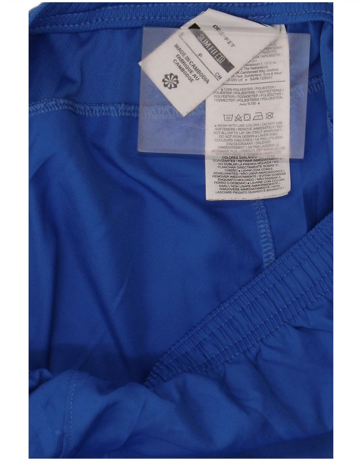 Męskie spodenki sportowe Nike Dri Fit Slim Fit, małe, niebieskie, poliestrowe