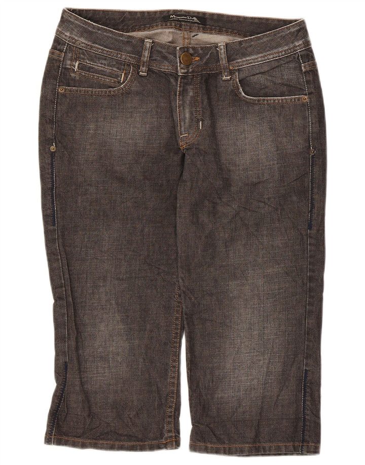 Damskie spodenki jeansowe Massimo Dutti W28 Średnioszare, bawełniane