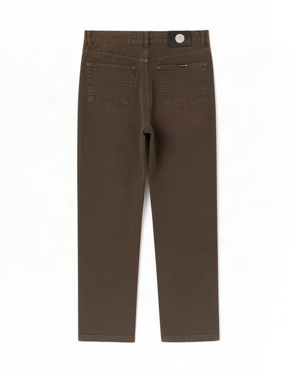 Męskie proste dżinsy Trussardi W31 L28, bawełna khaki