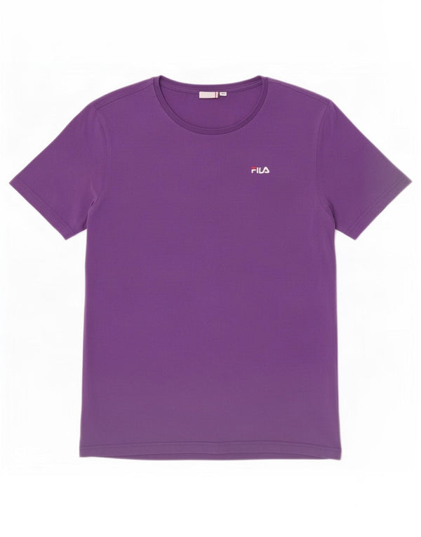 T-shirt damski Fila Top UK 14 Średni fioletowy bawełniany