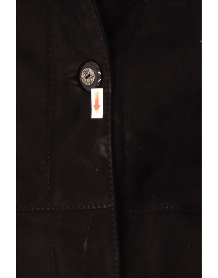 Damski płaszcz z peleryną Shearling Robrik IT 44 średni brąz