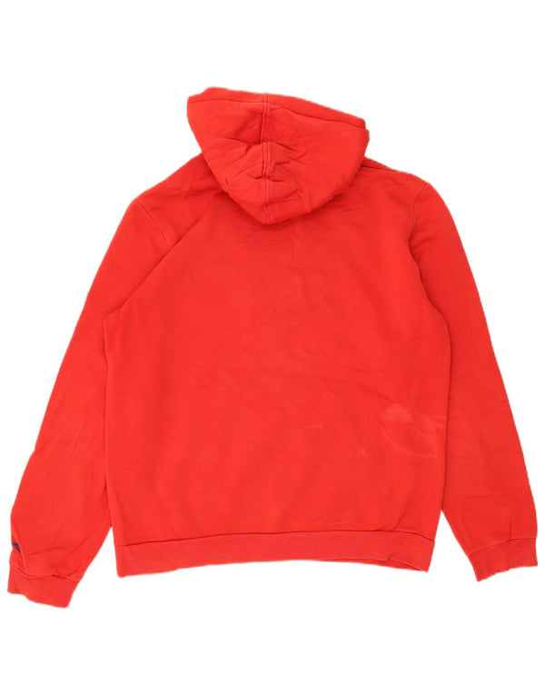 Chłopięcy sweter z kapturem Puma z grafiką, 15-16 lat, 2XL, czerwony, bawełniany