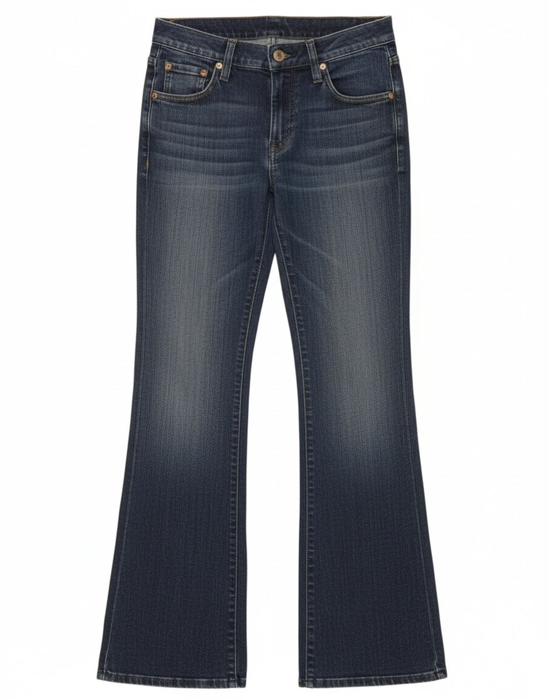 Damskie jeansy rozkloszowane Lee W26 L33 Niebieskie bawełniane