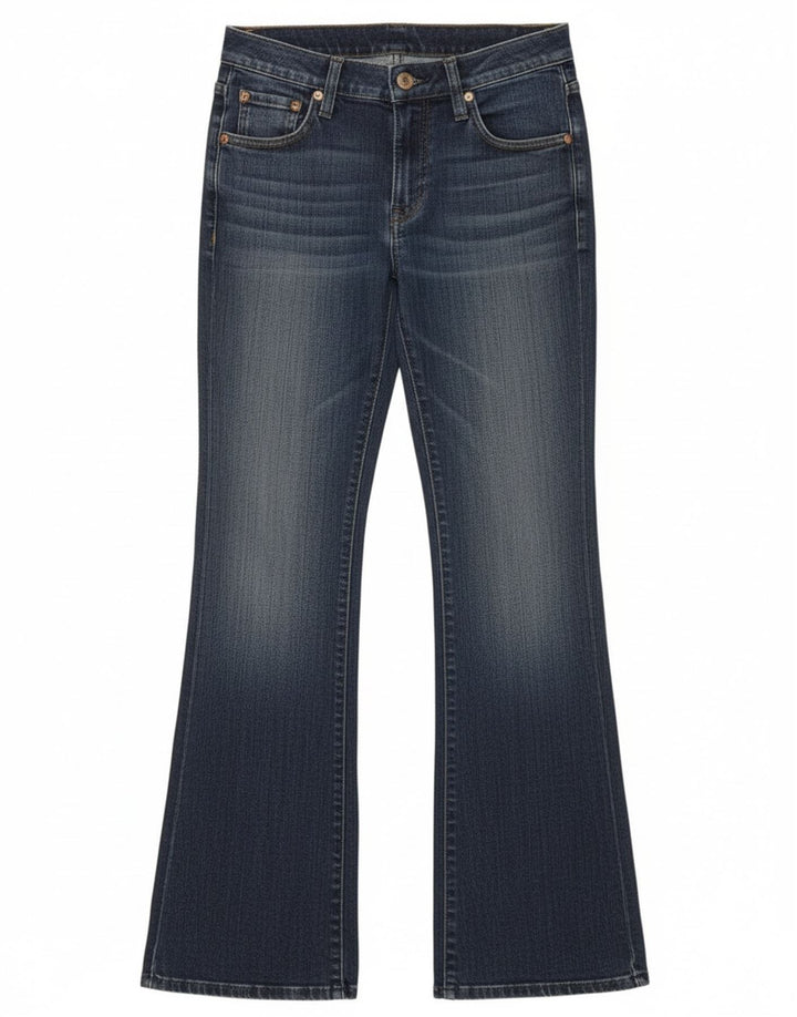 Damskie jeansy rozkloszowane Lee W26 L33 Niebieskie bawełniane