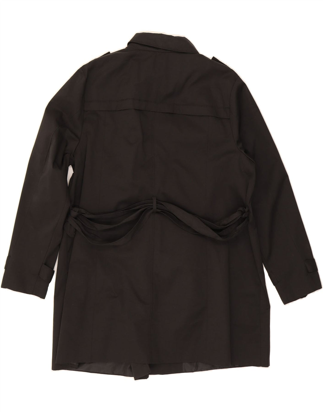 JANINA Womens Military Double Breasted Coat IT 50 XL Black Vintage JANINA and Second-Hand JANINA from Messina Hembry 