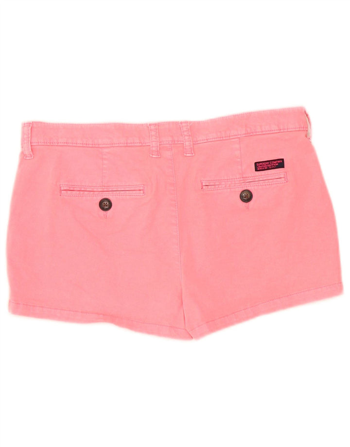 Damskie spodnie Superdry W34, duże, różowe, bawełniane