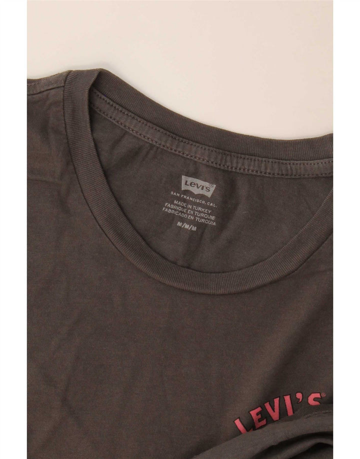 Męski T-shirt z grafiką Levi's, średni szary