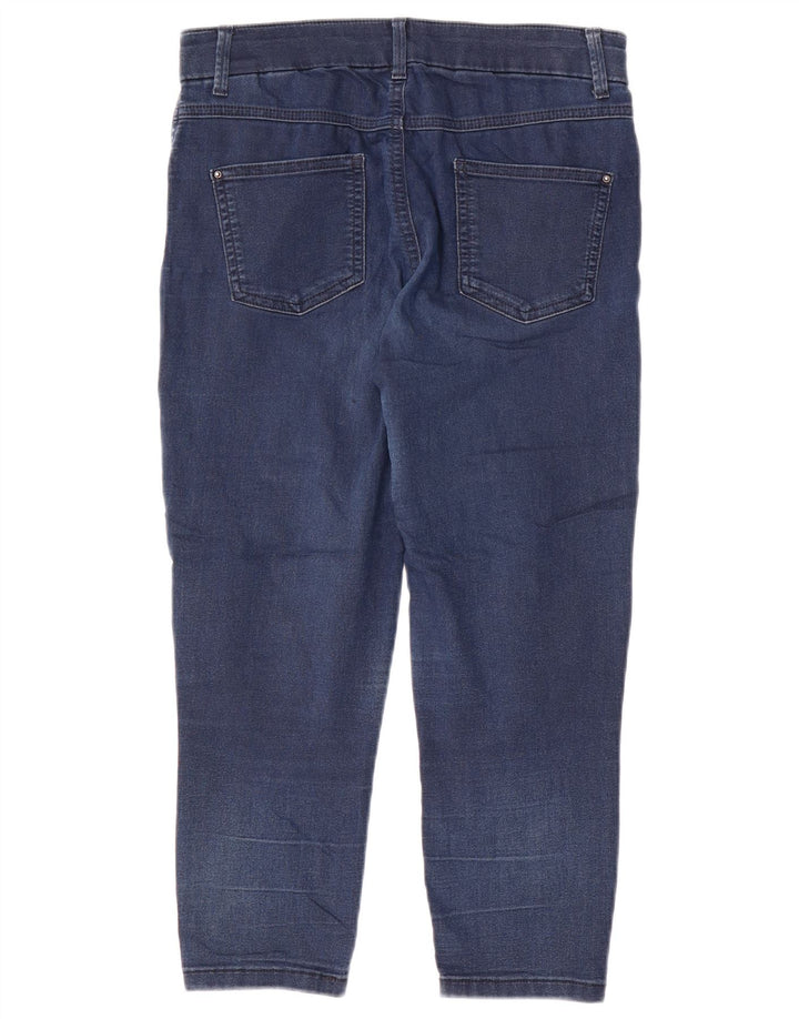 Marks & Spencer Krótkie jeansy damskie UK 12 Medium W30 L21 Niebieskie bawełniane