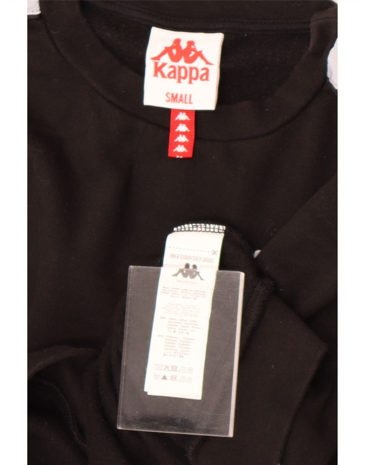 Damski sweter oversize Kappa Crop UK 10 Small Black Colorblock