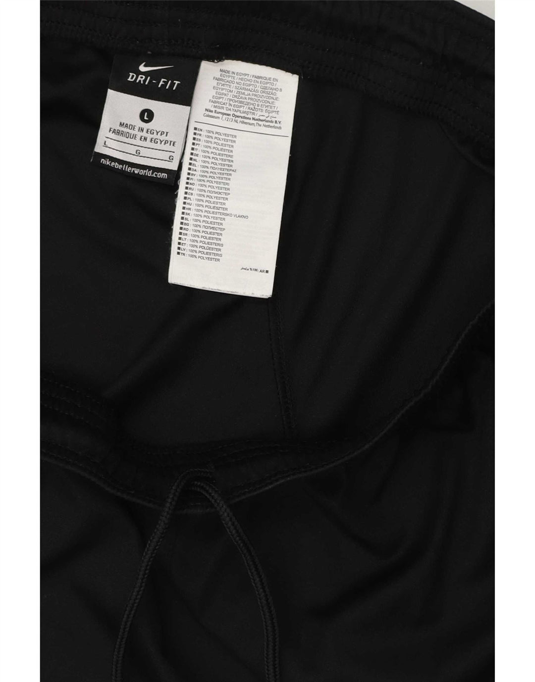 Męskie spodenki sportowe Nike Dri Fit, duże, czarne, poliestrowe