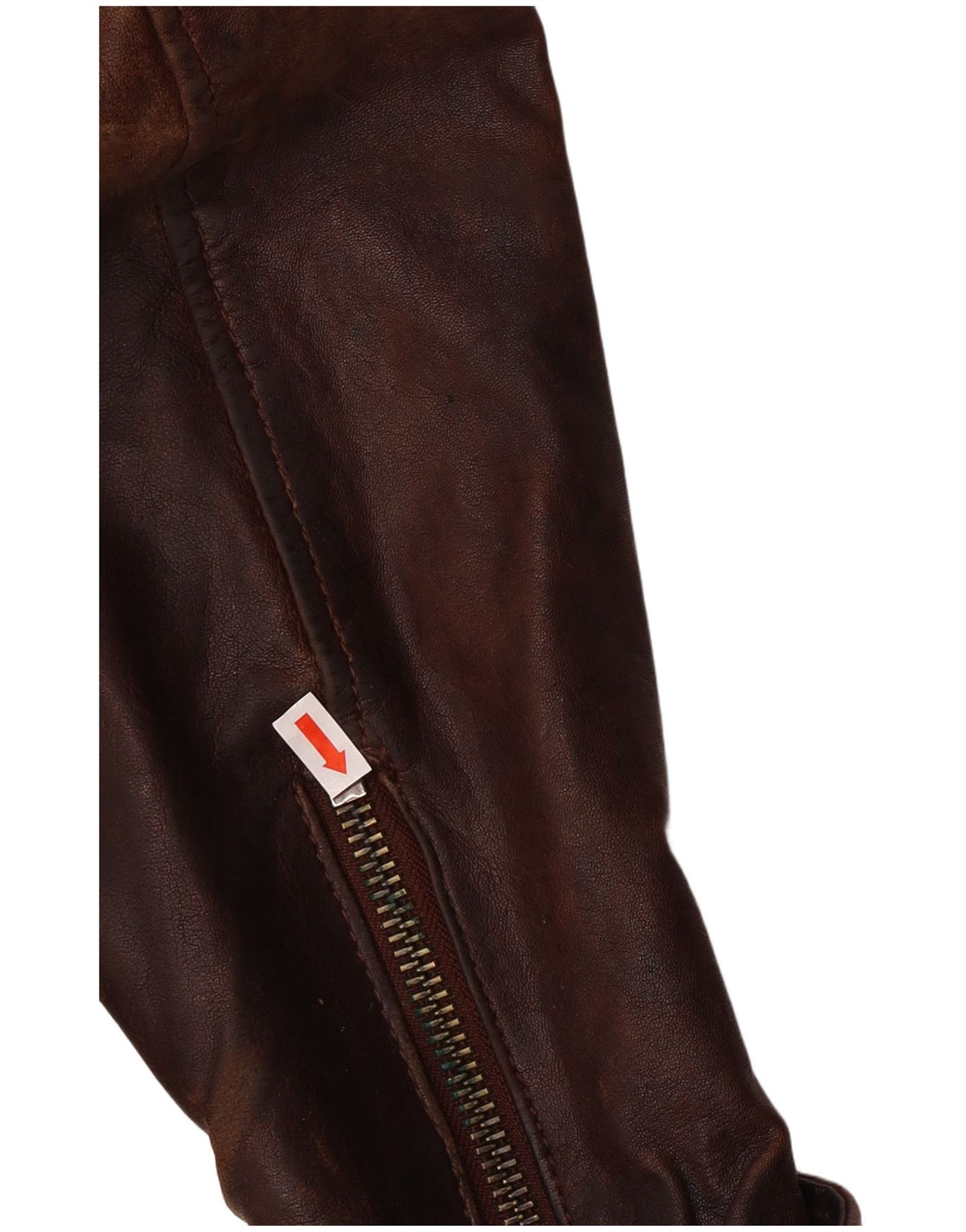 Be Edgy Męska skórzana kurtka UK 38 Średnio brązowa skóra