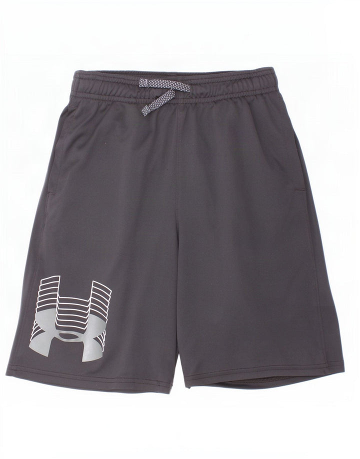 Chłopięce spodenki sportowe Under Armour z grafiką, 9-10 lat, średni czarny poliester
