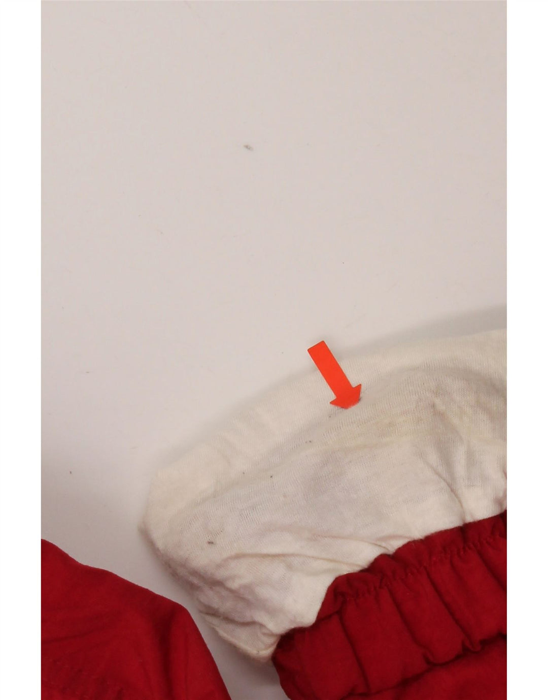 Marcel Clair Męska kurtka Anorak UK 42 XL, czerwony poliamid z blokami kolorów