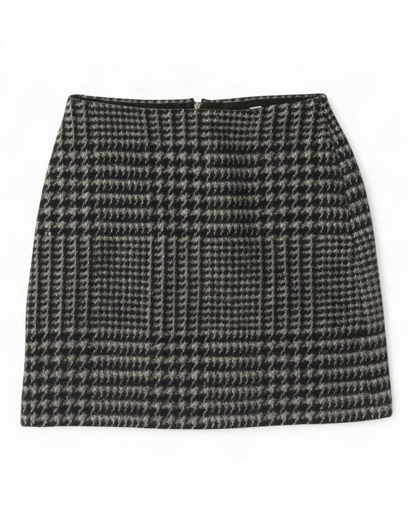 Damska spódniczka mini Jack Wills UK 8 Small W28 Szara pepitka, poliester