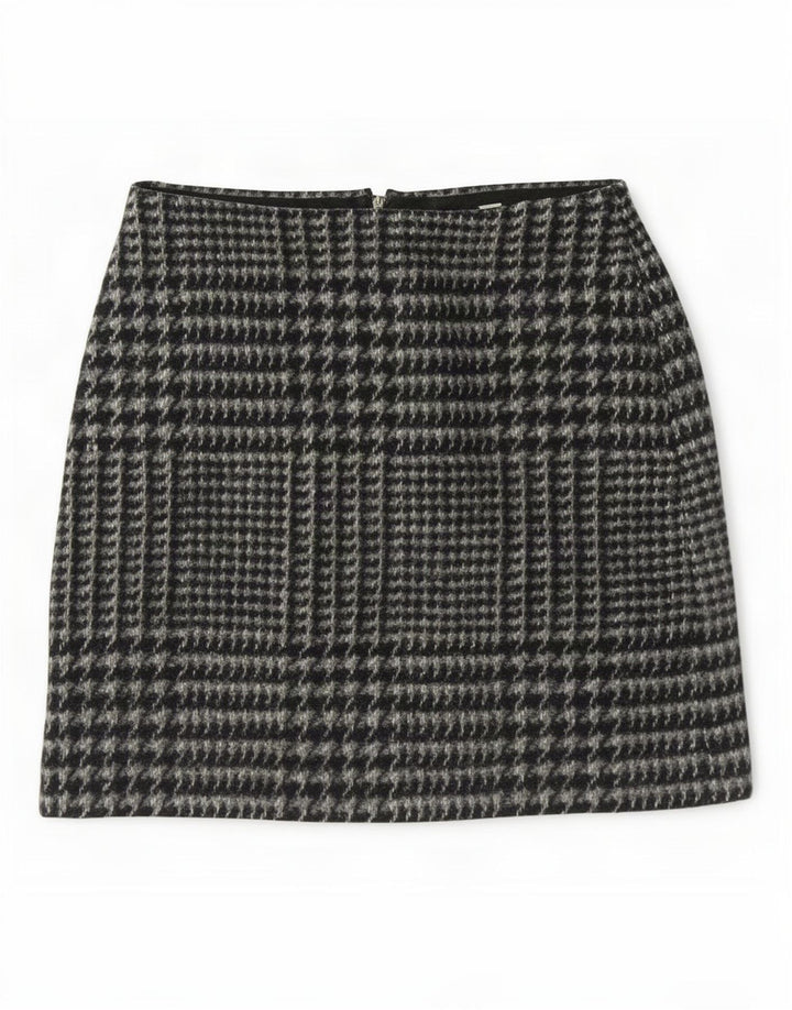 Damska spódniczka mini Jack Wills UK 8 Small W28 Szara pepitka, poliester