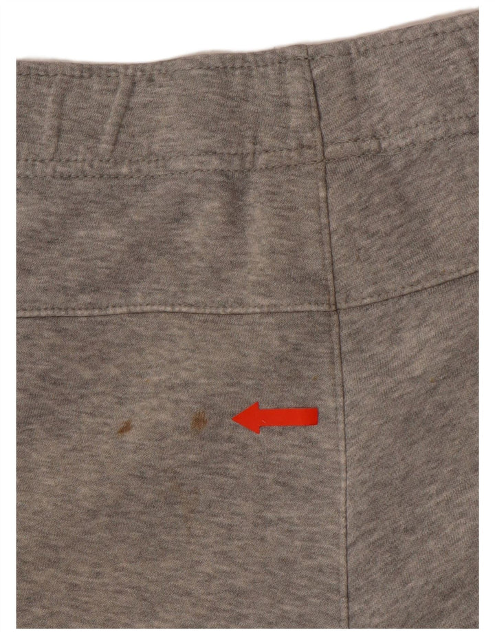 Męskie spodnie dresowe NIKE Joggery, duże, szare, bawełniane z blokami kolorów