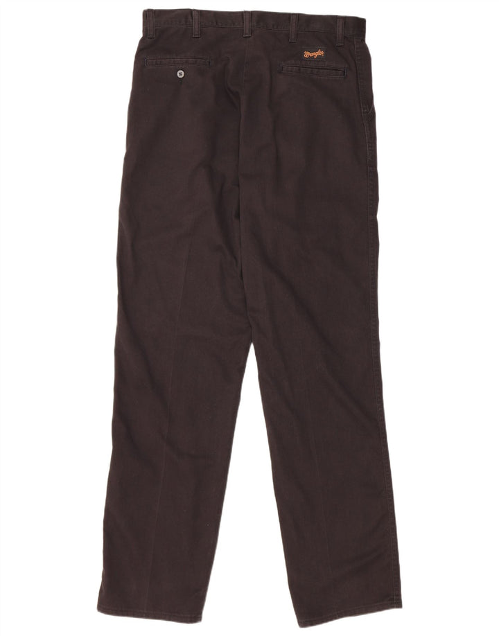 WRANGLER Mens Pegged Chino Trousers W34 L34 Black Cotton
