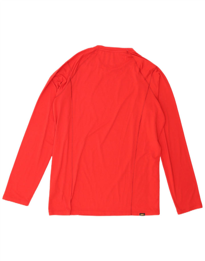 Męski top Jack Wolfskin z długim rękawem, UK 44/46 XL, czerwony poliester
