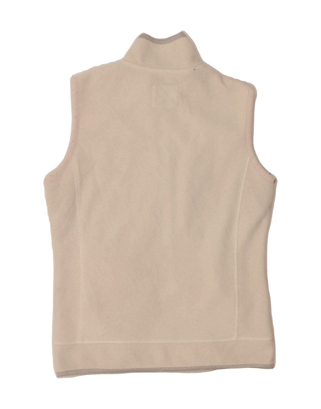 CHAMPION Womens Fleece Gilet UK 10 Small Off White Vintage Champion and Second-Hand Champion from Messina Hembry 