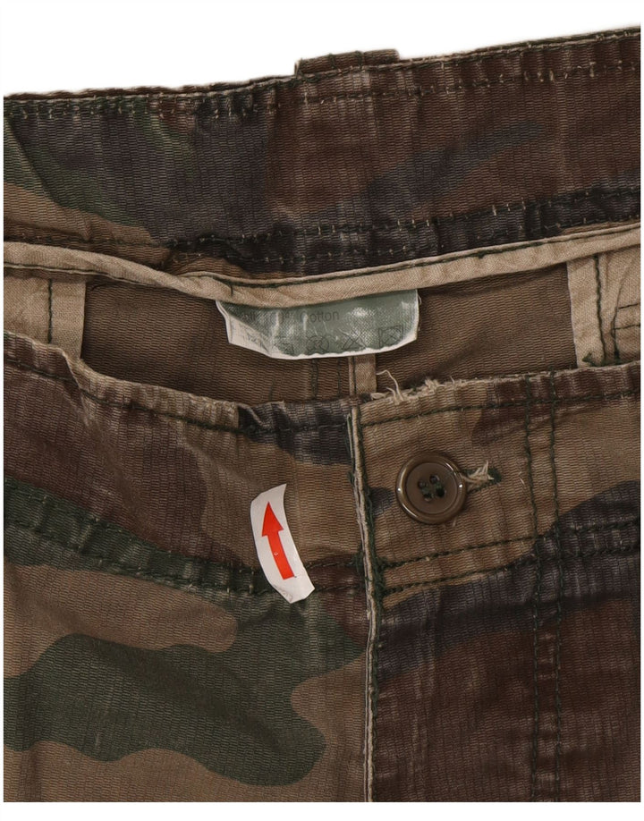 Męskie spodenki cargo w stylu vintage W40 XL, bawełna khaki