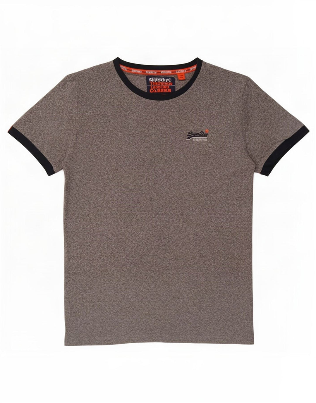 Męski T-shirt Superdry, duży, szary, bawełniany