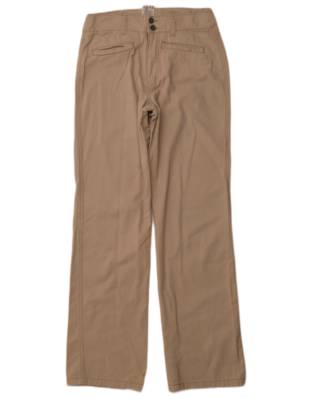 Damskie proste spodnie CALVIN KLEIN W28 L32 Beżowa bawełna