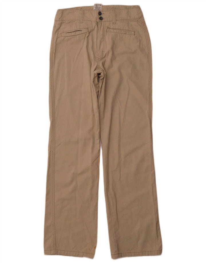 Damskie proste spodnie CALVIN KLEIN W28 L32 Beżowa bawełna