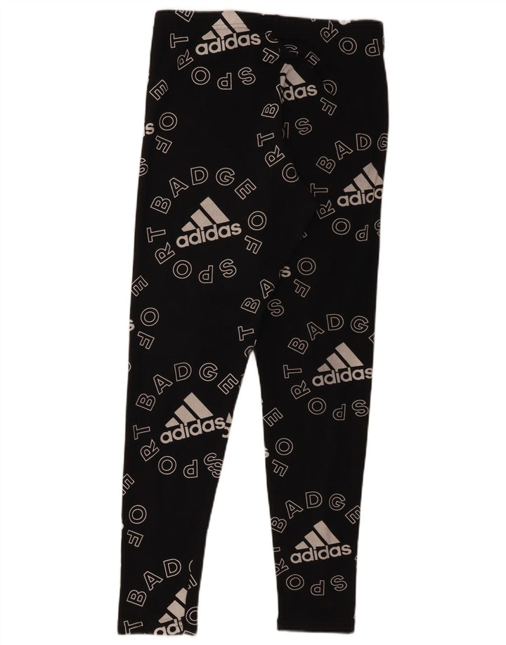 Damskie legginsy Adidas Graphic UK 12/14 Medium Black