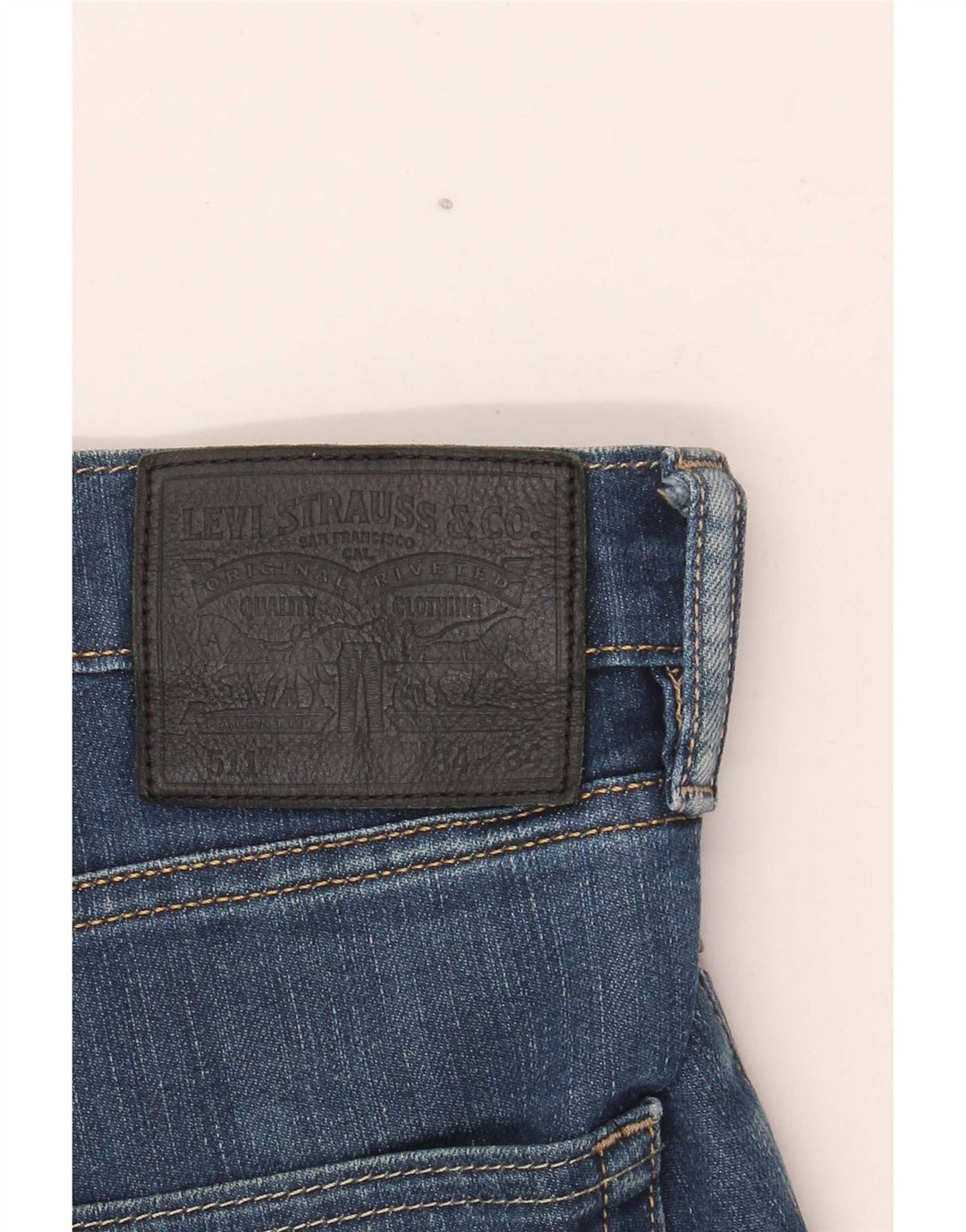 Męskie jeansy Levi's 511 Slim W34 L34 Niebieska bawełna