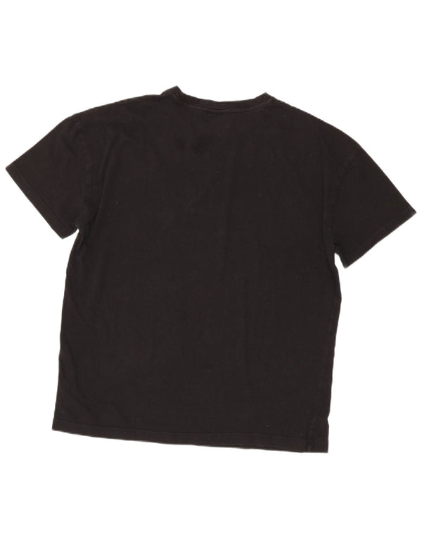 T-shirt damski Kappa Top UK 16, duży, czarny, bawełniany