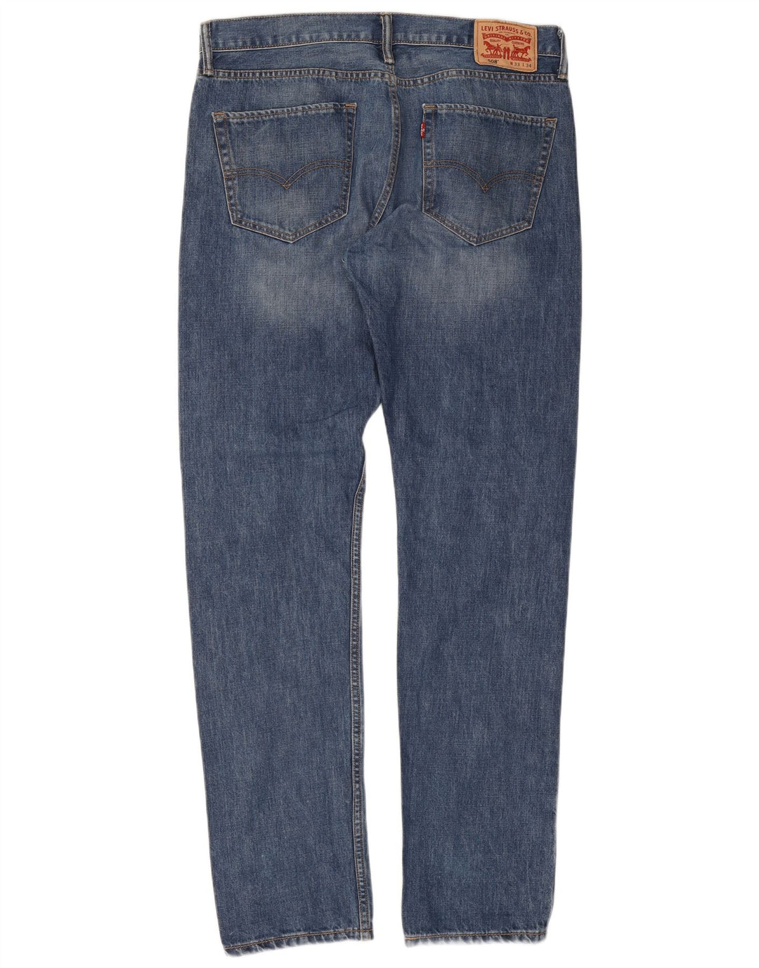 Męskie jeansy Levi's 508 Regular zwężane W33 L34 Niebieska bawełna