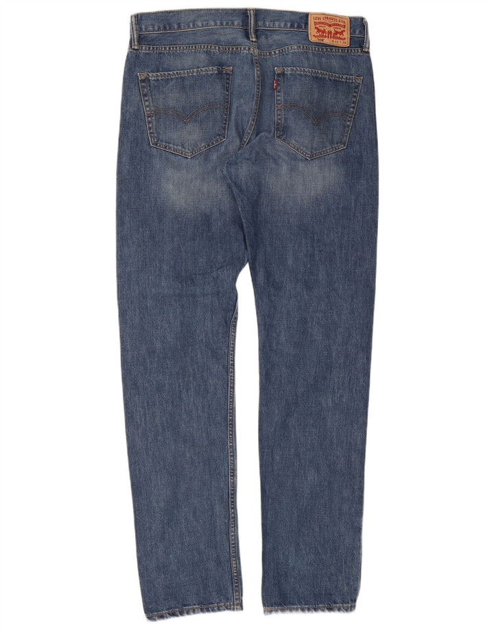Męskie jeansy Levi's 508 Regular zwężane W33 L34 Niebieska bawełna