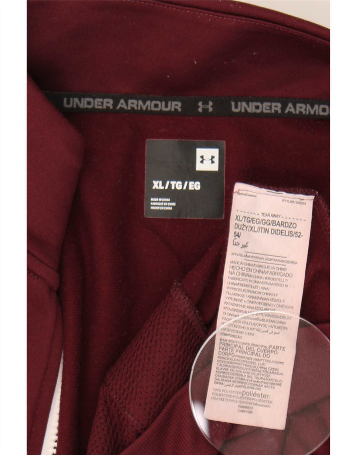 Męska kurtka dresowa Under Armour XL, bordowa, poliestrowa