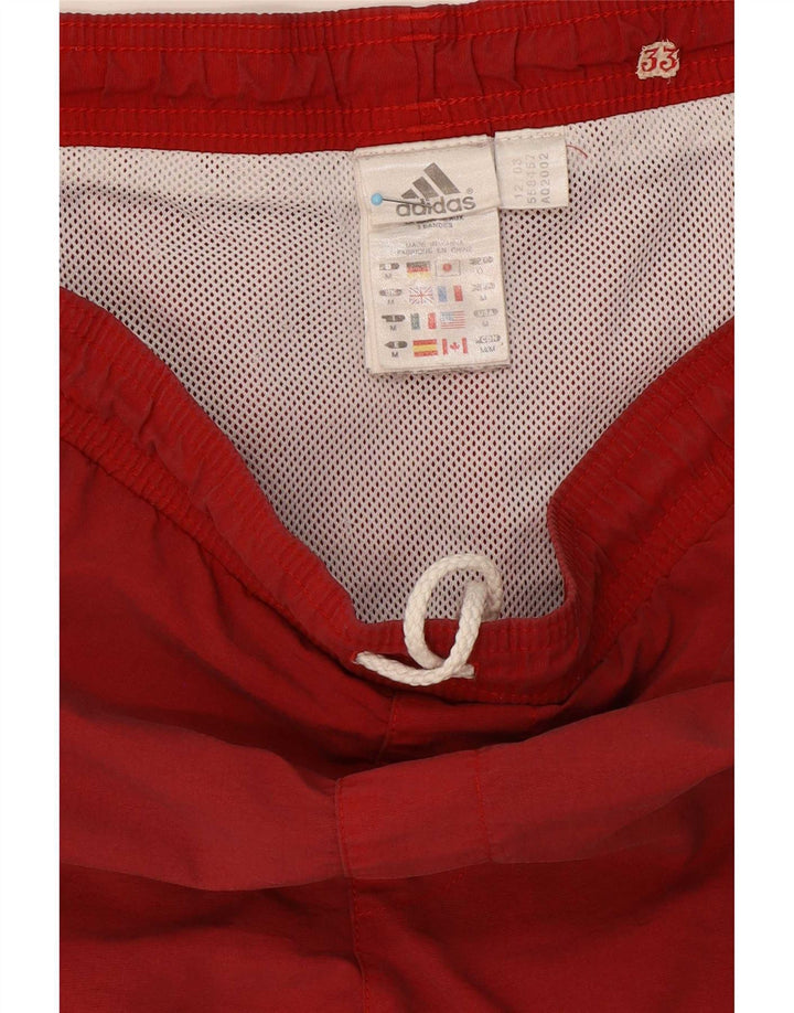 Męskie spodenki kąpielowe Adidas, średni bordowy poliester