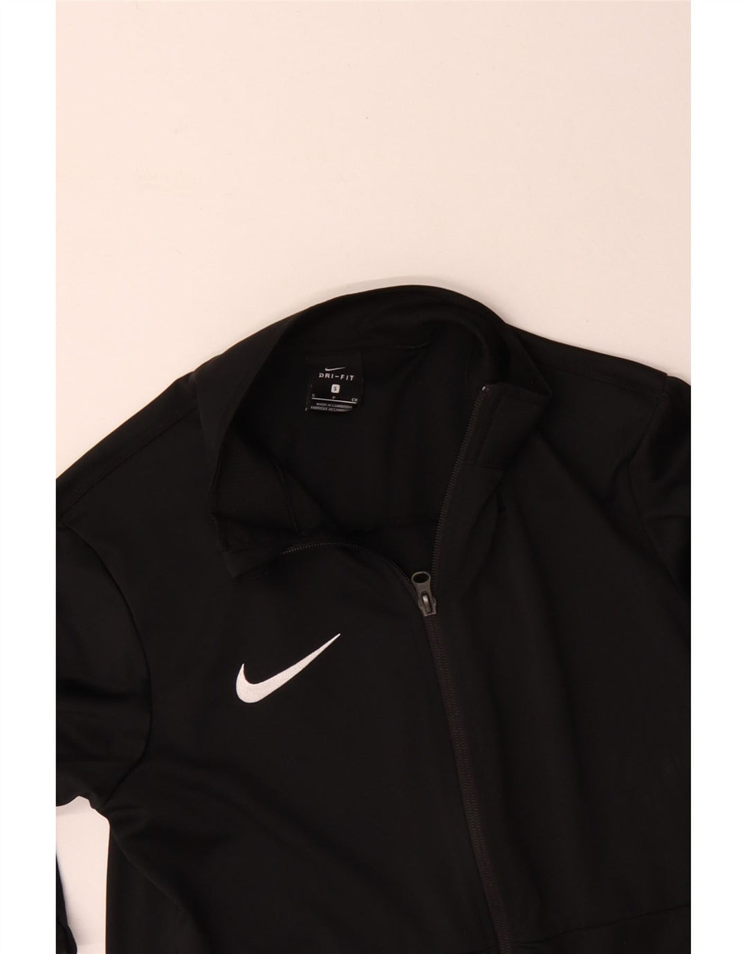Męska kurtka dresowa Nike Dri Fit, mała, czarna, poliestrowa