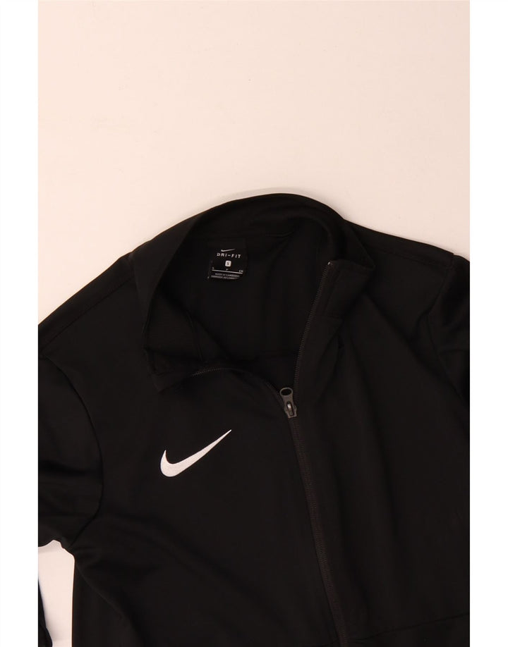 Męska kurtka dresowa Nike Dri Fit, mała, czarna, poliestrowa