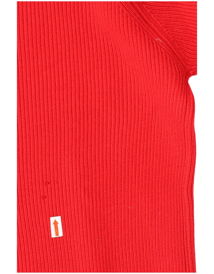 Męski sweter z wycięciem pod szyją Marina Yachting, mała czerwona dziewicza wełna