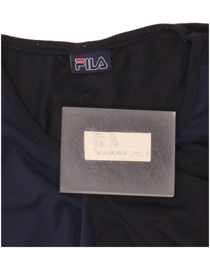 T-shirt damski Fila Top UK 12 Średni granatowy poliamid