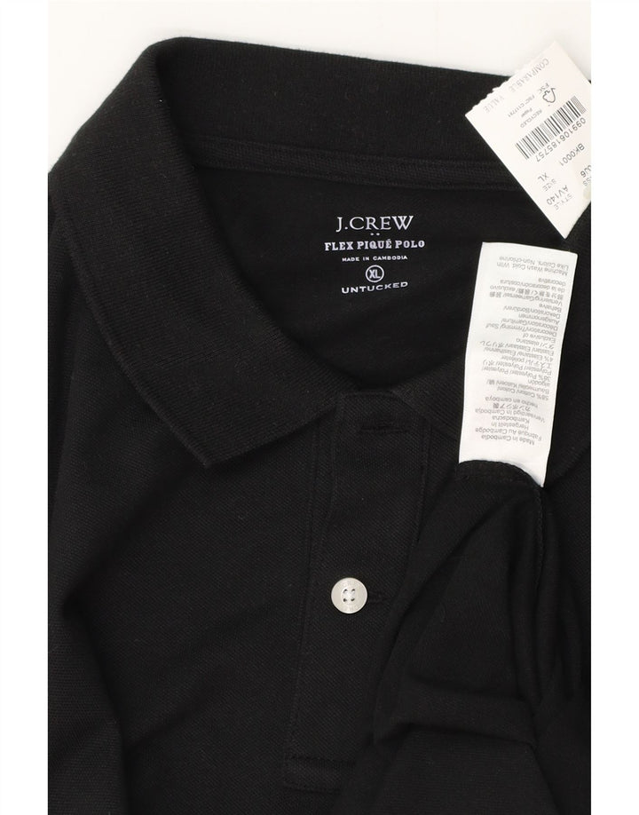 Męska koszulka polo J. CREW XL, czarna, bawełniana