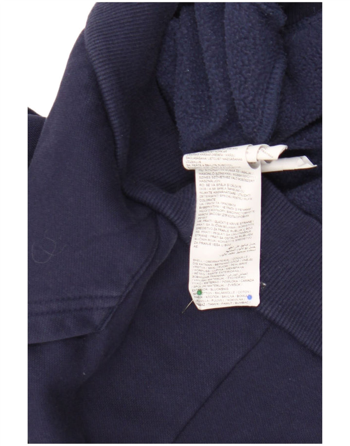 Męski sweter z kapturem Puma z grafiką, średni granatowy, bawełniany