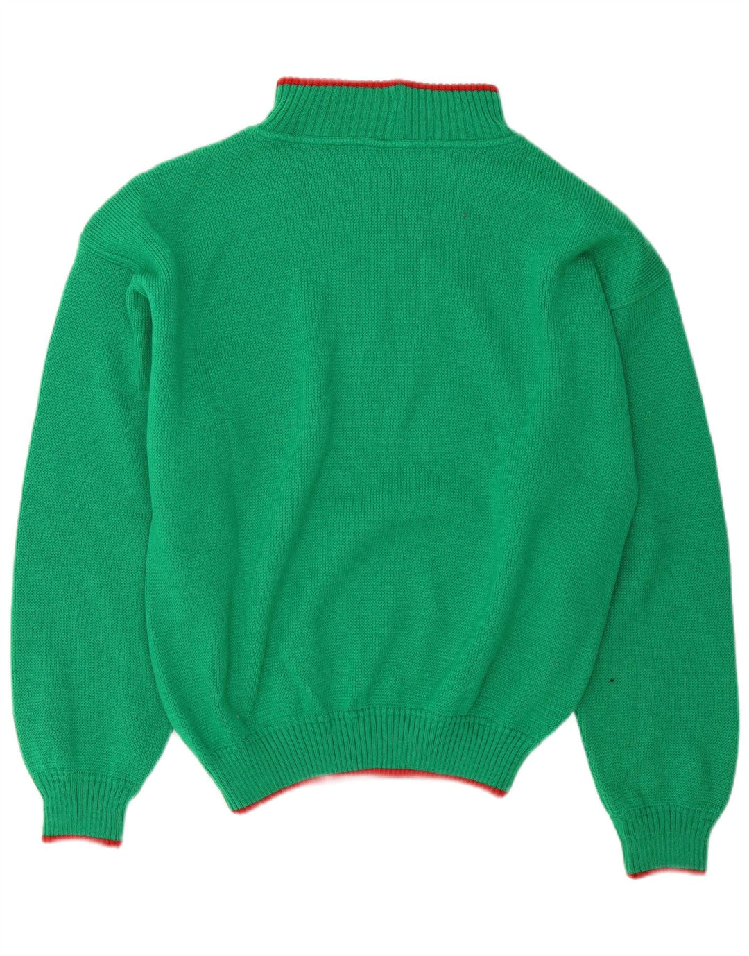 Męski sweter z golfem Foxhound, duży, zielony, wełniany