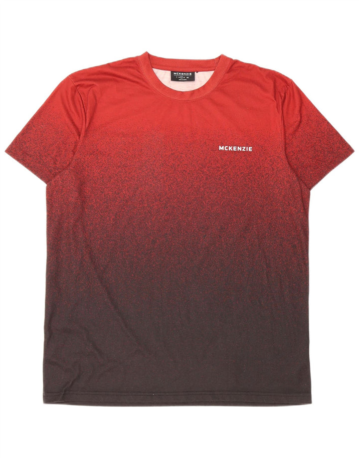 T-shirt męski Mckenzie, duży, czerwony, poliestrowy Tie Dye