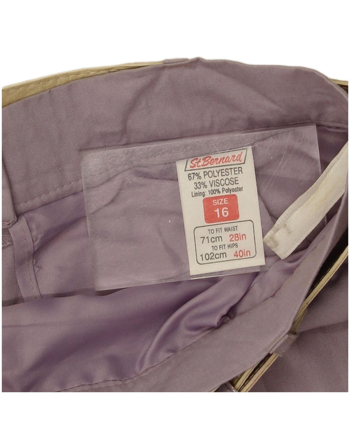 ST. BERNARD Womens Pencil Skirt UK 16 Large W30 Purple Polyester