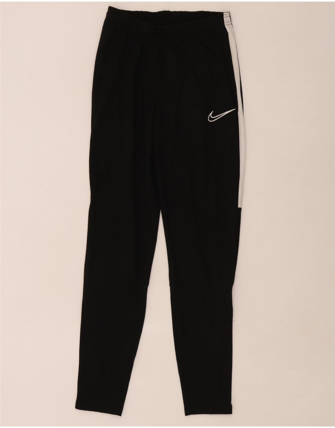 Męskie spodnie dresowe Nike Dri Fit, mały, czarny poliester z blokami kolorów