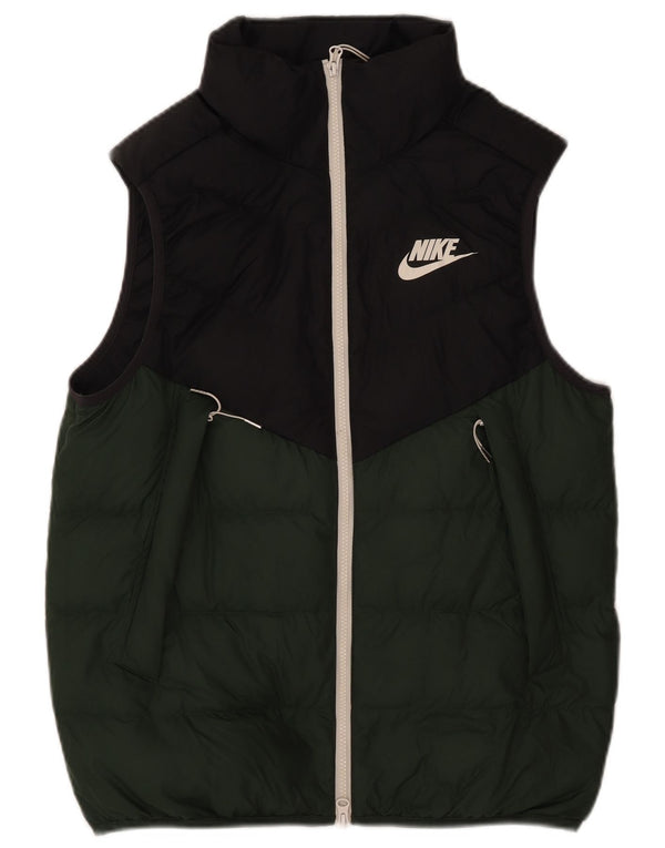 Męska wyściełana kamizelka Nike UK 38, poliester w kolorze średniej zieleni