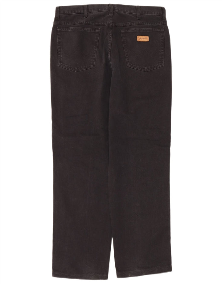Męskie proste spodnie codzienne Wrangler W32 L30 czarne