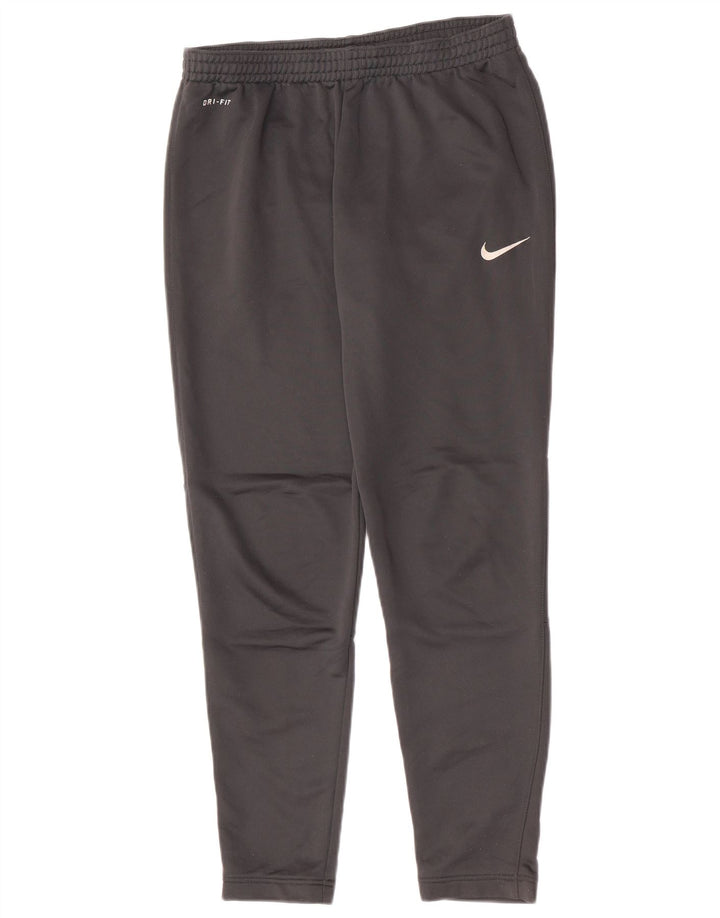 Męskie spodnie dresowe Nike Dri Fit, średnioszary, poliestrowy