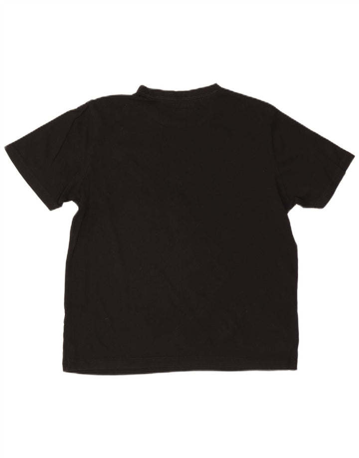 Męski T-shirt z grafiką Kappa, duży, czarny
