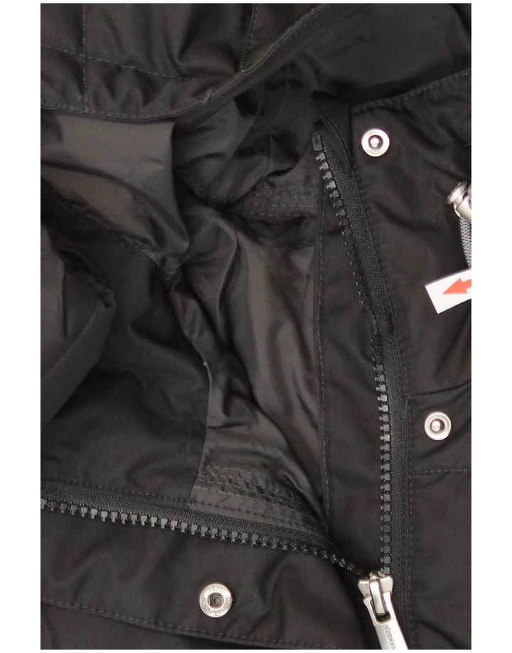 Damski ocieplany płaszcz z kapturem Helly Hansen UK 10, mały, czarny poliester