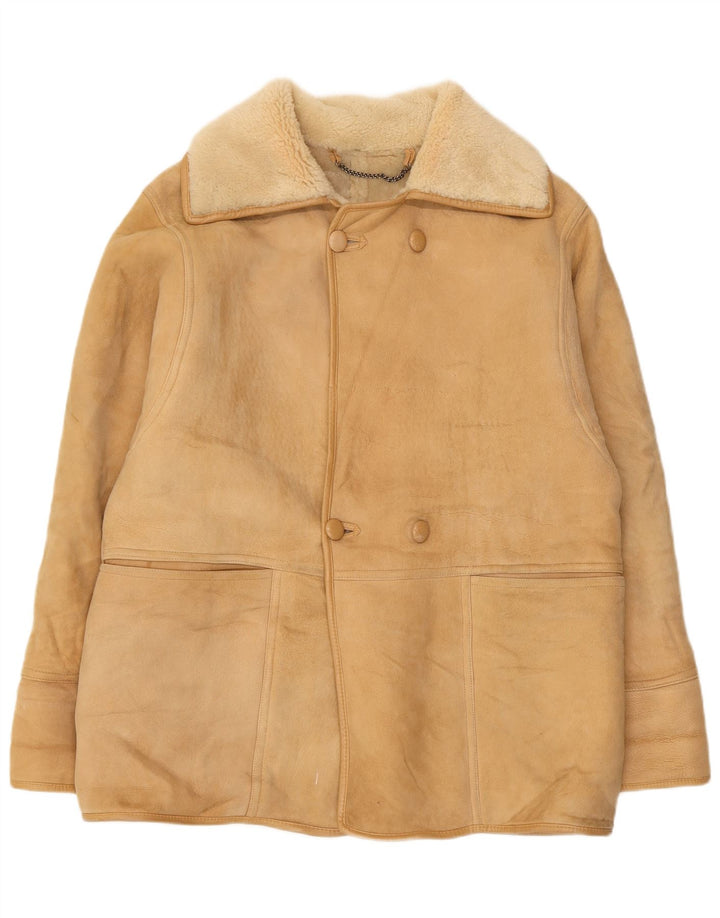 Męska kurtka dwurzędowa Gianluca Lorenzi EU 46 XL w kolorze beżowym